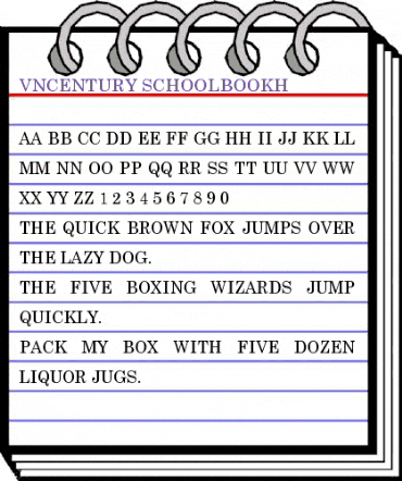 .VnCentury SchoolbookH Regular animated font preview