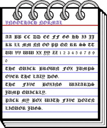 .VnGothicH Normal animated font preview