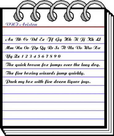 VNI-Ariston Heavy animated font preview