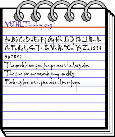 VNIHLThuphap Regular animated font preview