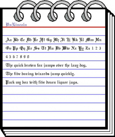 .VnLincoln Regular animated font preview