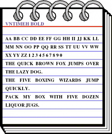 .VnTimeH Bold animated font preview