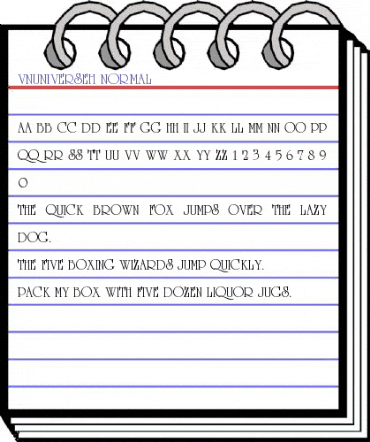 .VnUniverseH Normal animated font preview
