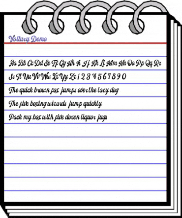 Voltury Voltury-Regular animated font preview