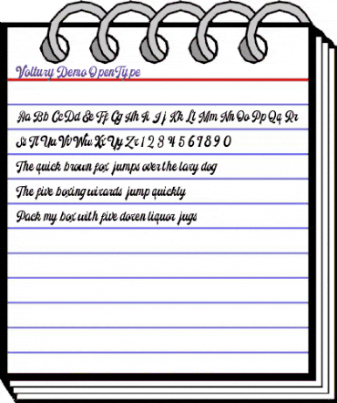 Voltury Voltury-Regular animated font preview