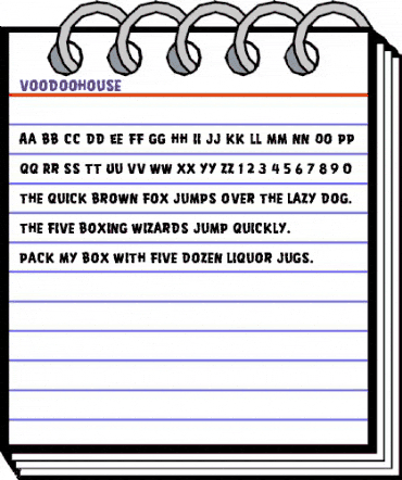 VoodooHouse Medium animated font preview