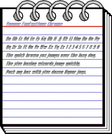 Voyage Fantastique Chrome Italic animated font preview