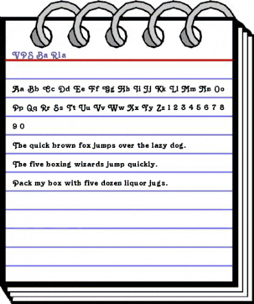 VPS Ba Ria Regular animated font preview