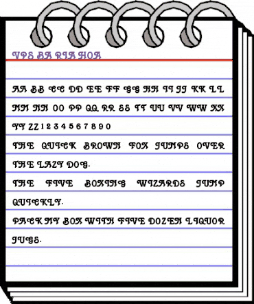 VPS Ba Ria Hoa Regular animated font preview