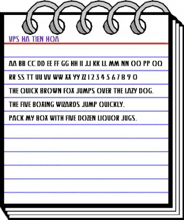 VPS Ha Tien Hoa Regular animated font preview