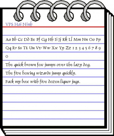 VPS Hai Ninh Regular animated font preview