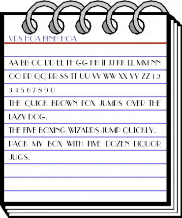 VPS Hoa Binh Hoa Normal animated font preview