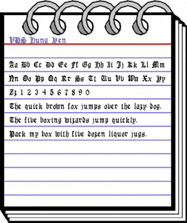 VPS Hung Yen Regular animated font preview