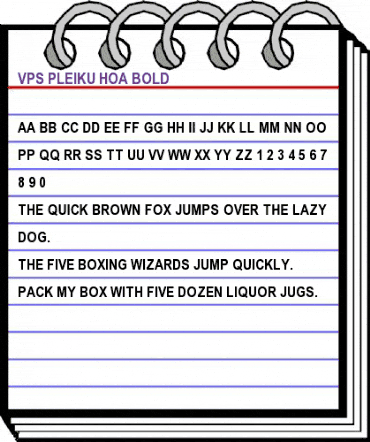 VPS Pleiku Hoa Bold animated font preview