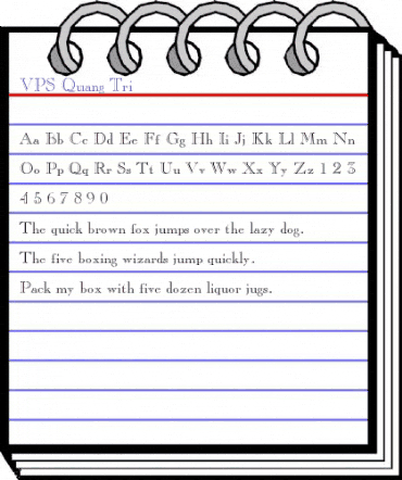 VPS Quang Tri Regular animated font preview