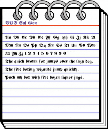 VPS Sai Gon Normal animated font preview