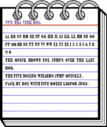 VPS Tra Vinh Hoa Normal animated font preview