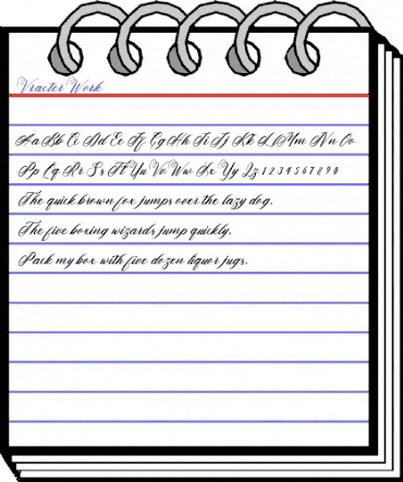 VracterWork Regular animated font preview