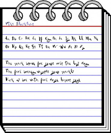 Vtks BlackHair Regular animated font preview