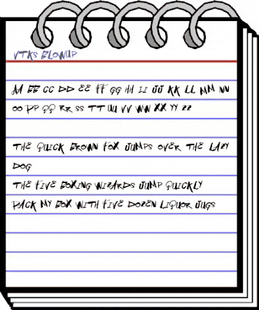 Vtks BlowUp Regular animated font preview