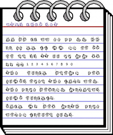 VTKS CHIP SET Regular animated font preview