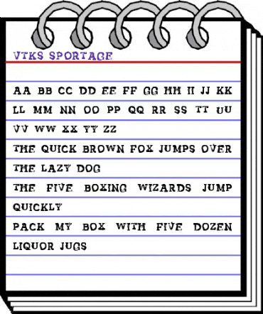 Vtks Sportage Regular animated font preview Vtks Sportage Regular animated font preview