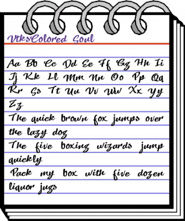 VtksColored Soul 3 Regular animated font preview