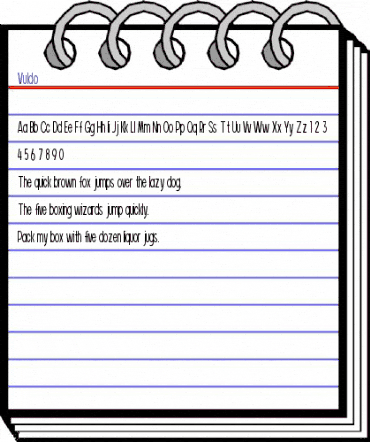 Vuldo Regular animated font preview