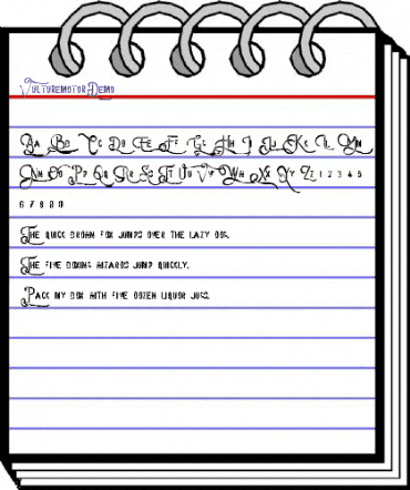 Vulturemotor Demo Regular animated font preview