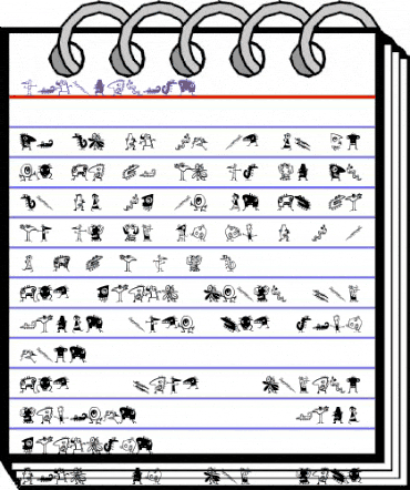 Wacominals Regular animated font preview