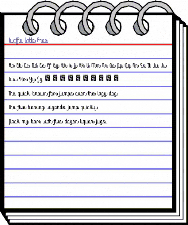 Waffle Latte Free Regular animated font preview Waffle Latte Free Regular animated font preview