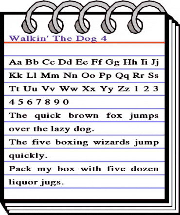 Walkin' The Dog 4 Bold animated font preview Walkin' The Dog 4 Bold animated font preview
