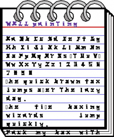 WALL pain&#56942g Regular animated font preview