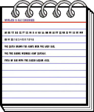 Warlock's Ale Condensed Condensed animated font preview