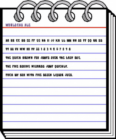 Warlock's Ale Regular animated font preview