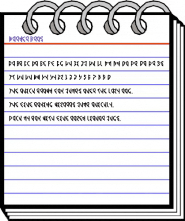 Warner Bros. Regular animated font preview