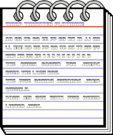 Warp Thruster Platinum Regular animated font preview