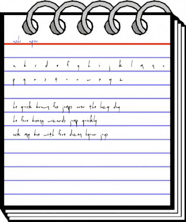 Washi Paper Regular animated font preview