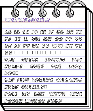 WatchBreaker Normal animated font preview