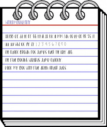 WatermelonParty Medium animated font preview