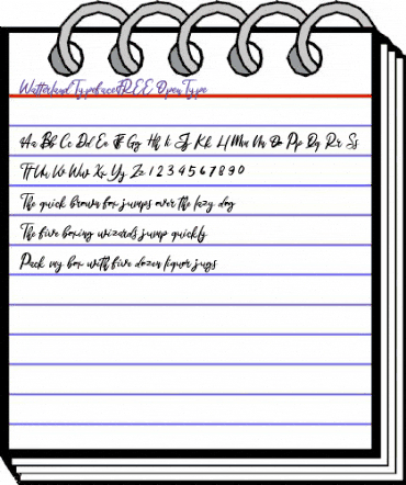 Watterland Typeface FREE Regular animated font preview