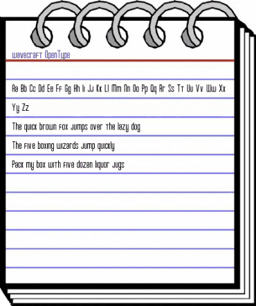 wavecraft Regular animated font preview