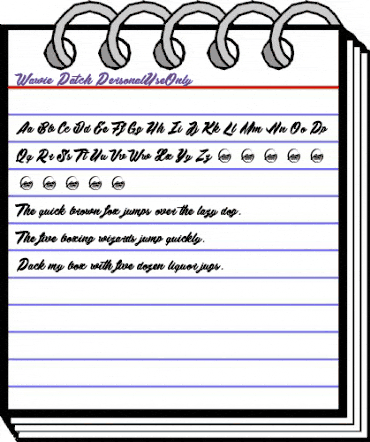 Wawie Patch_PersonalUseOnly Regular animated font preview
