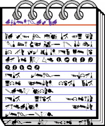 WC Musica Bta Regular animated font preview