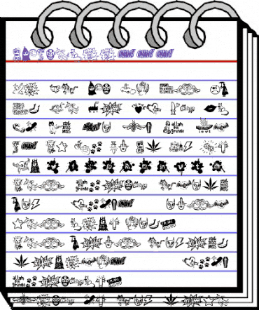 WC Schlaasss normal animated font preview