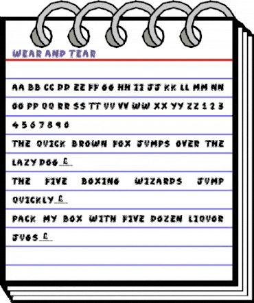 Wear and Tear Regular animated font preview Wear and Tear Regular animated font preview