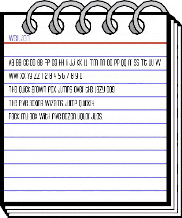 Weltron Regular animated font preview