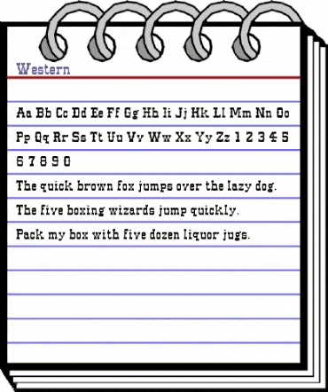 Western Regular animated font preview Western Regular animated font preview