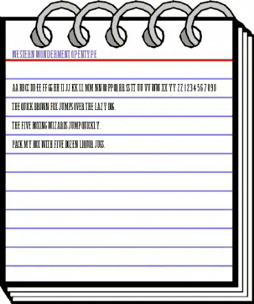 Western Wonderment Regular animated font preview