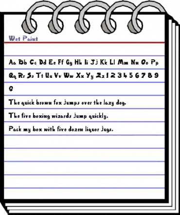 Wet Paint Normal animated font preview